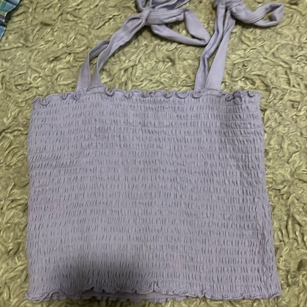 Hollister ruched tied tube top